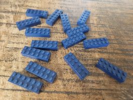 lego 2456 lot de 15 pièces Dark Blue Brick 2 x 6