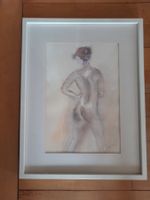 Gemälde - Aquarell Frauen Akt - signiert