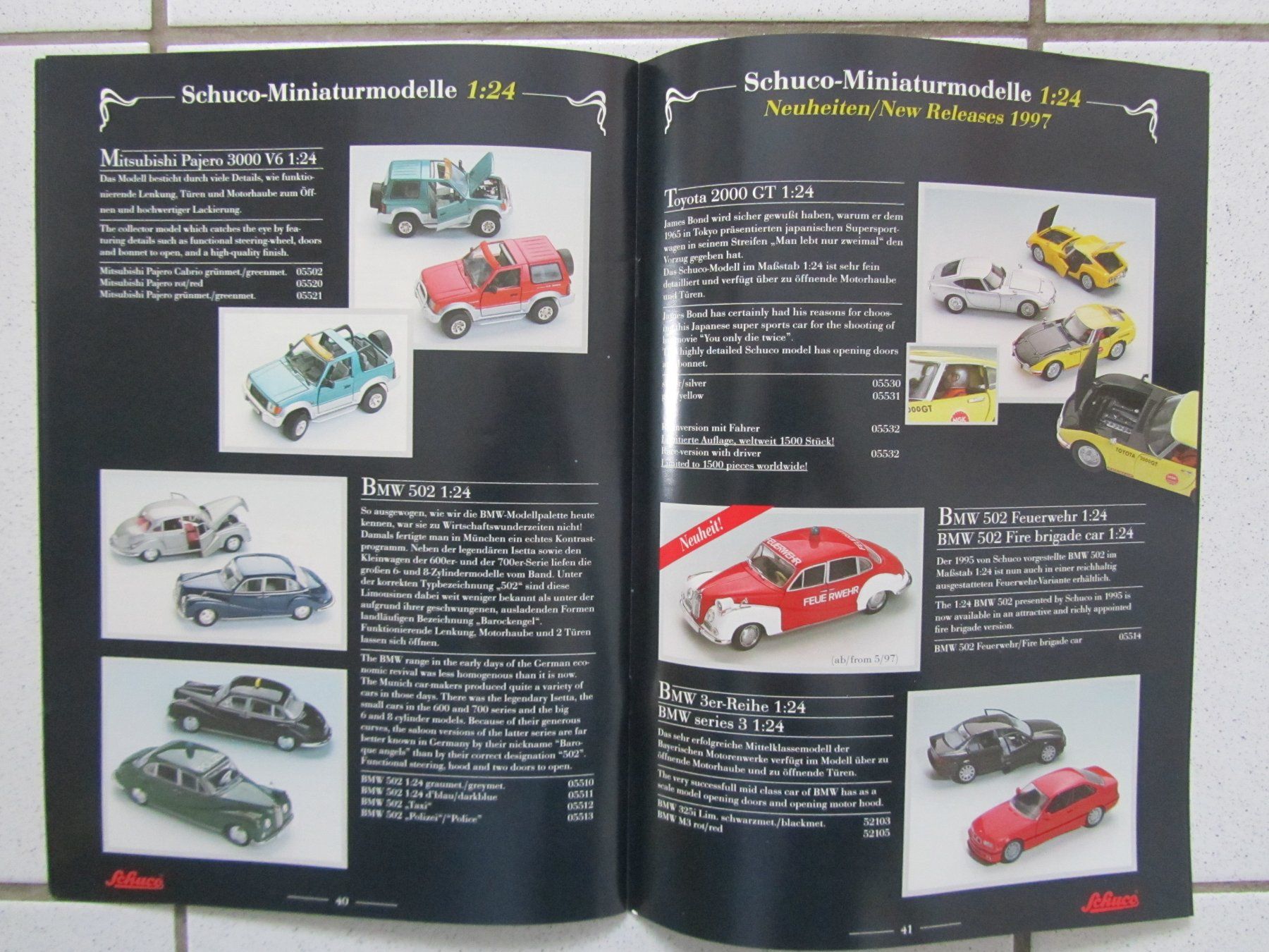 Schuco Modellautos: Schuco, Modellauto-Katalog, von 1997 – Gebraucht aus Weiningen ZH von dietsch57 9