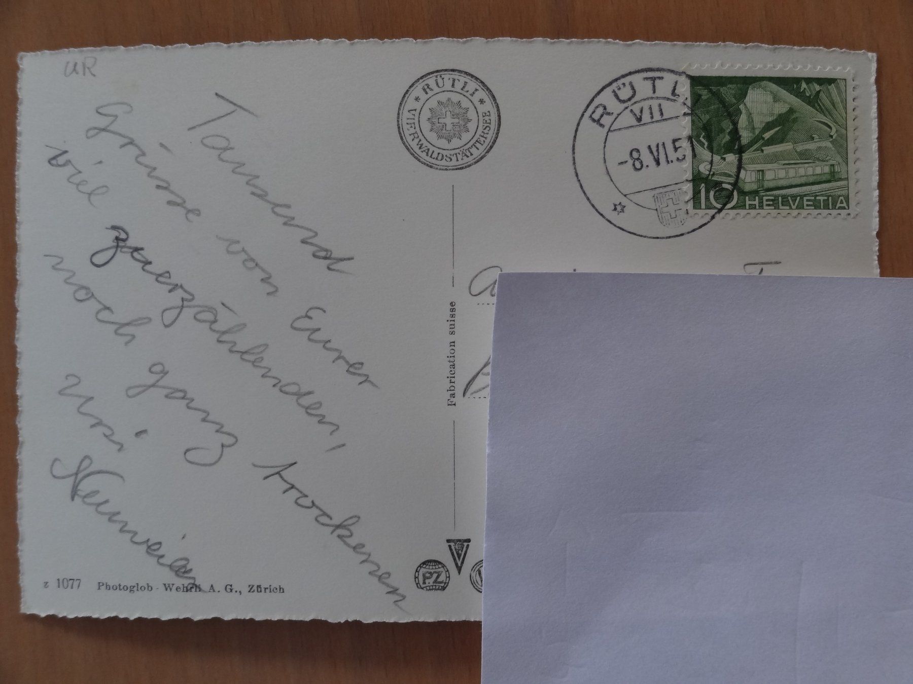 Cartoline postali: Rütli - URI - 01060-61 – Usato da St Léonard venduto da Riglin 1