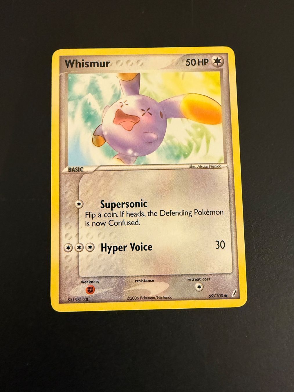 Pokémon Carte collezionabili: Whismur 69/100 Common | Ex Crystal Guardians – Usato da Zürich venduto da pokemon_cards