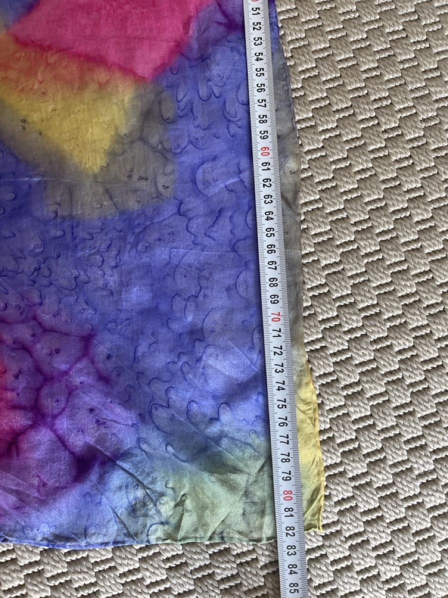 Foulard & Sciarpe: Seidentuch Batik, bunt  – Usato da Solothurn venduto da Bobesch08 3