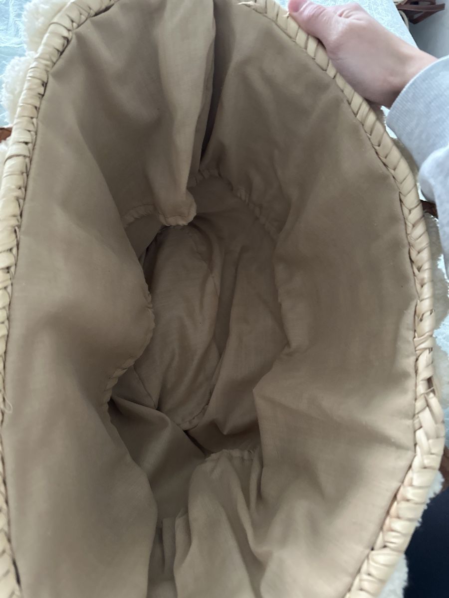 Borse: Handgefertigte Korbstrandtasche mit Ponpons – Usato da Zürich venduto da mara_g 1