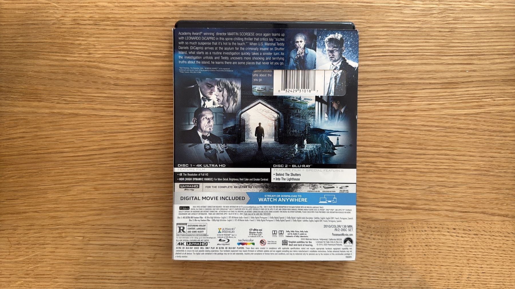 Tutti i DVDs: Shutter Island - 4K UHD Blu-Ray – Usato da Wallisellen venduto da Art_Vendorlay 1