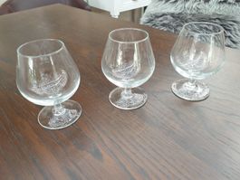 3 Cognac Gläser