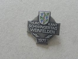 Abzeichen Kantonal Schwingfest Schwingen Weinfelden TG 1971