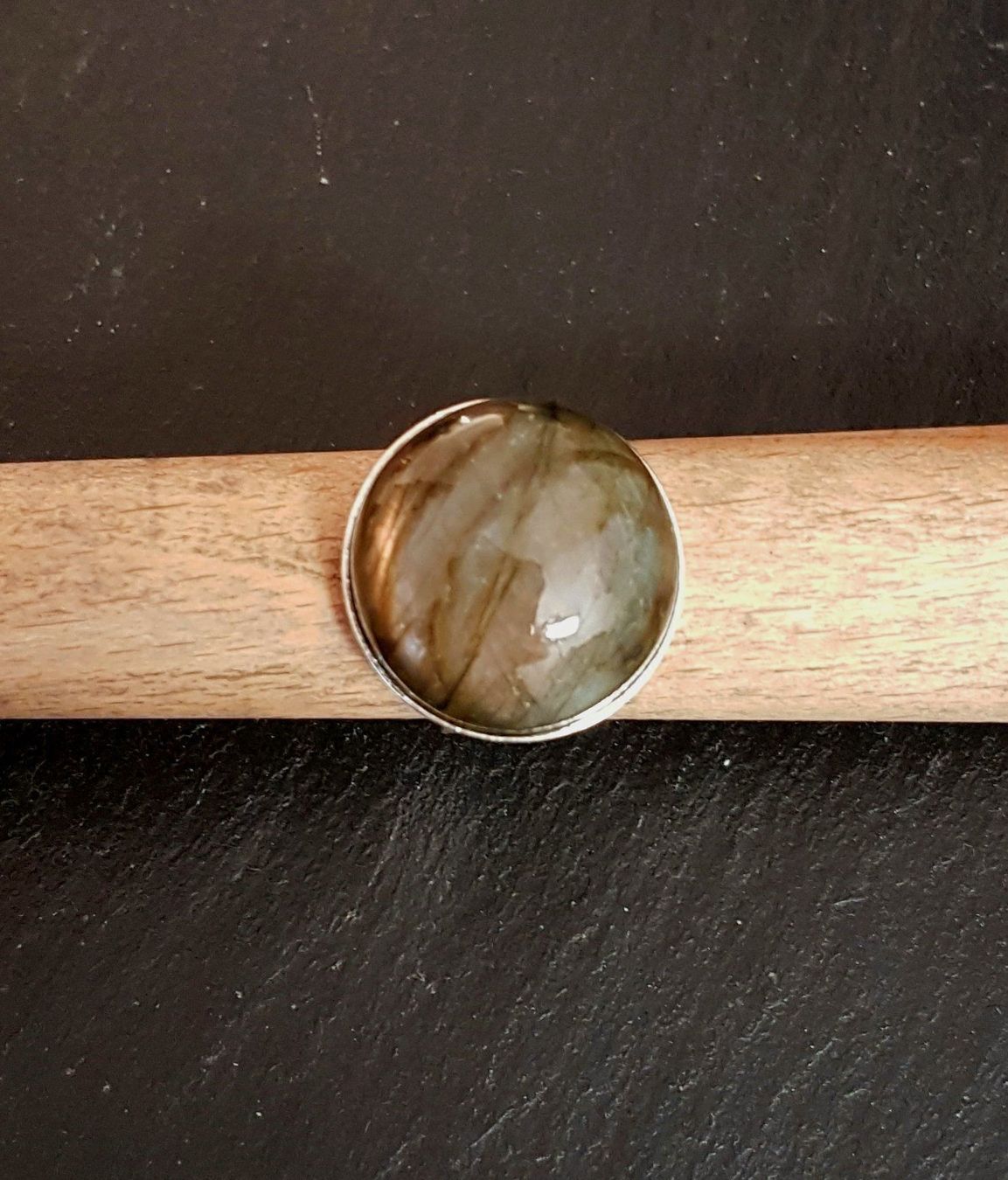 Ringe: Bague en argent 925 & pierre Labradorite – Neu und originalverpackt aus Veyrier von Leilazizou