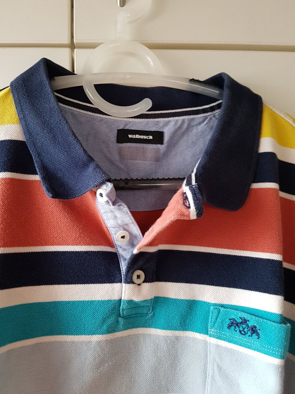 Magliette Polo: Walbusch Polo100 % Baumwolle Gr. 56 / 54 – Usato da Riehen venduto da robs2026 1