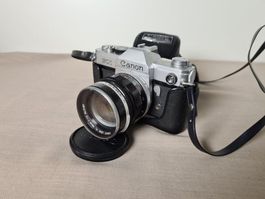 CANON + Obj. Canon 58 mm F:  1.2 , avec sacoche Originale