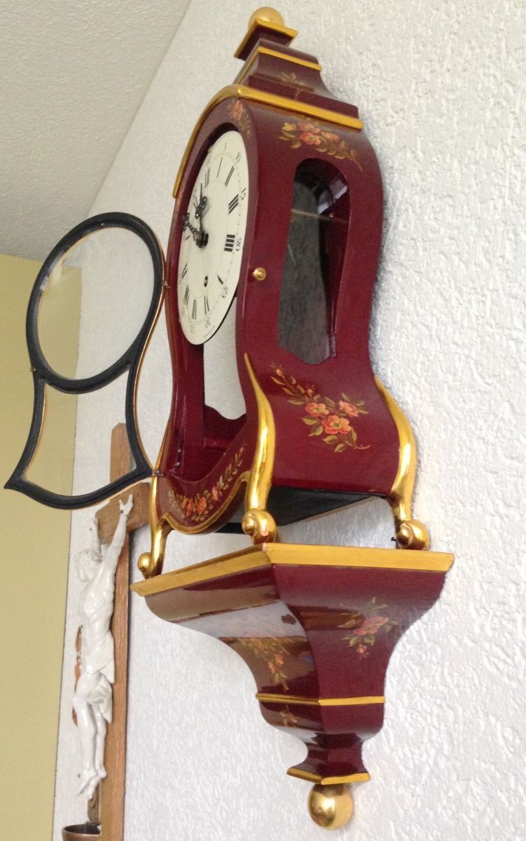 Zenith Orologi da terra & Orologi da parete: Antike ZENIT  Pendeluhr Handbemalt – Usato da Eschenbach venduto da Alicekunst 1