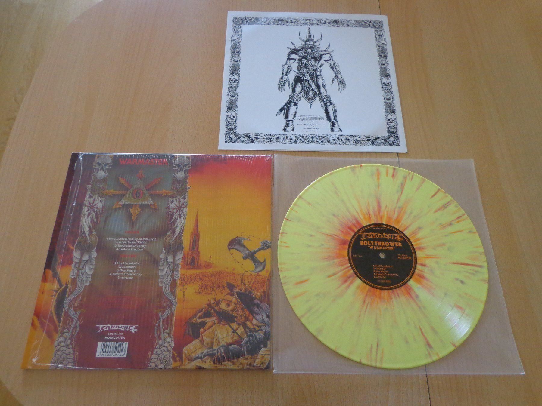 Dischi in vinile: Bolt Thrower-War Master 12'' Yellow Splatter Vinyl LP 2013 – Nuovo (secondo la descrizione) da Brienz BE venduto da INTERNALFIRE 1