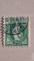 Timbre Suisse Helvetia 25 centimes oblitéré occasion