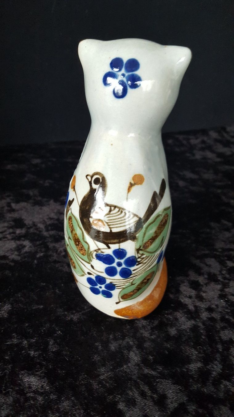 Statuette: Katze aus Steingut handbem. – Usato da Reinach venduto da 3Guggerli 2