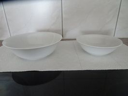 2 kleine Schüsseln, weiss, Seltmann Weiden