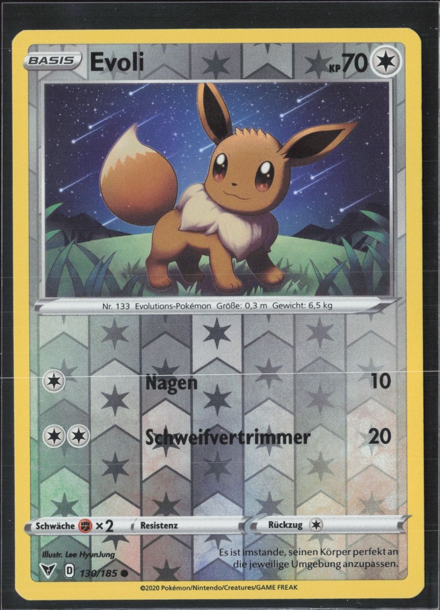 Pokémon Sammelbilder & Trading cards: POKÉMON / Evoli / Vivid Voltage / Reverse 🇩🇪 – Gebraucht aus Herzogenbuchsee von TCG-High-Quality