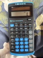 Texas Instruments TI-30 ECO RS calculator blue