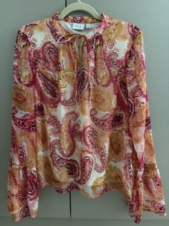 Elegant Paisley Blouse EU 38 long sleeve printed