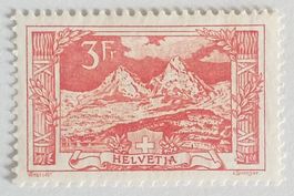 4045C) 142, Gebirgslandschaft Mythen, Falz Kt. 160.-