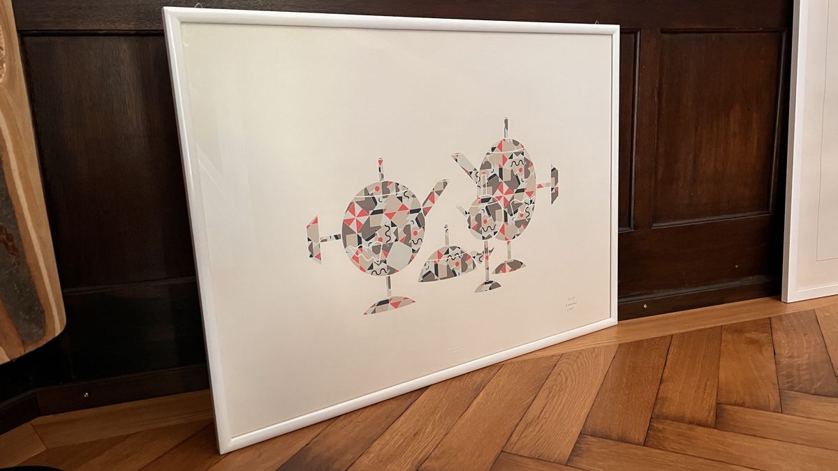 Grafica & Litografie: Alessandro Mendini, Lithographie handsigniert 91/99 – Usato da Bühler venduto da LICHTIG