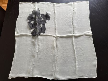 Seiden-Halstuch mit Schmetterlingen 🦋 Sommer-Accessoire ...