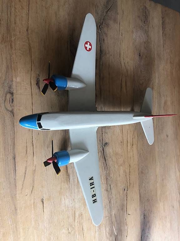 Kit di modellismo & Modellini statici: SWISSAIR DC 3 aus Holz – Usato da Maur venduto da terryf 3