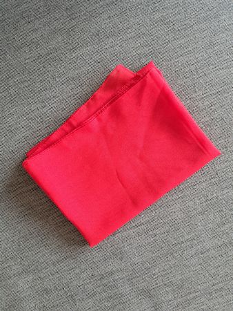 Tuch rot Seidenschal Foulard guter Zustand