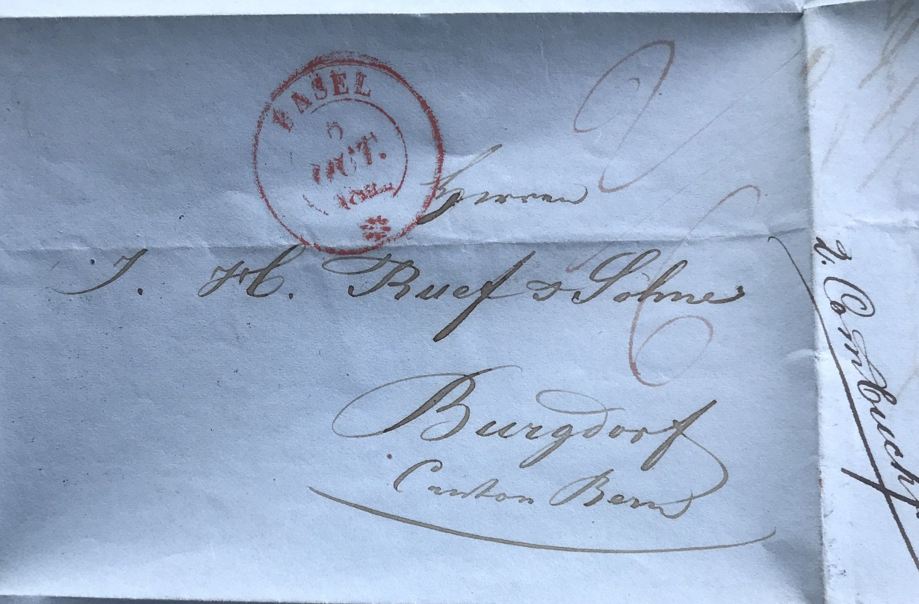 Documenti: ANTIKER BRIEF 1842 – Usato da Ostermundigen venduto da Kari1937 4