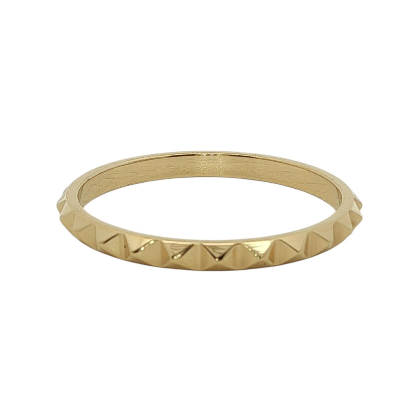 Olga Ribler Anelli: Edelstahl Ring gelbvergoldet Ringgrösse 58 – Nuovo (secondo la descrizione) da Luzern venduto da Schmuckoutlet 3