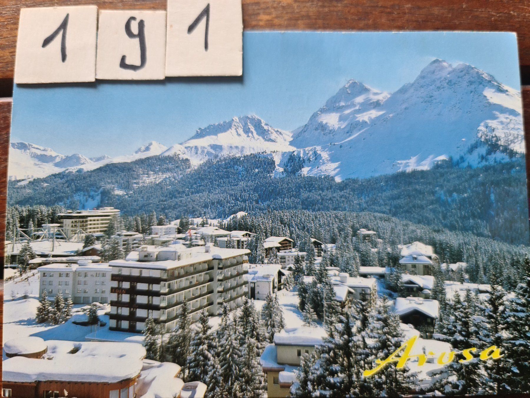 Cartoline postali: Ansichtskarte Arosa Obersee 2001 – Usato da Dintikon venduto da Vexi