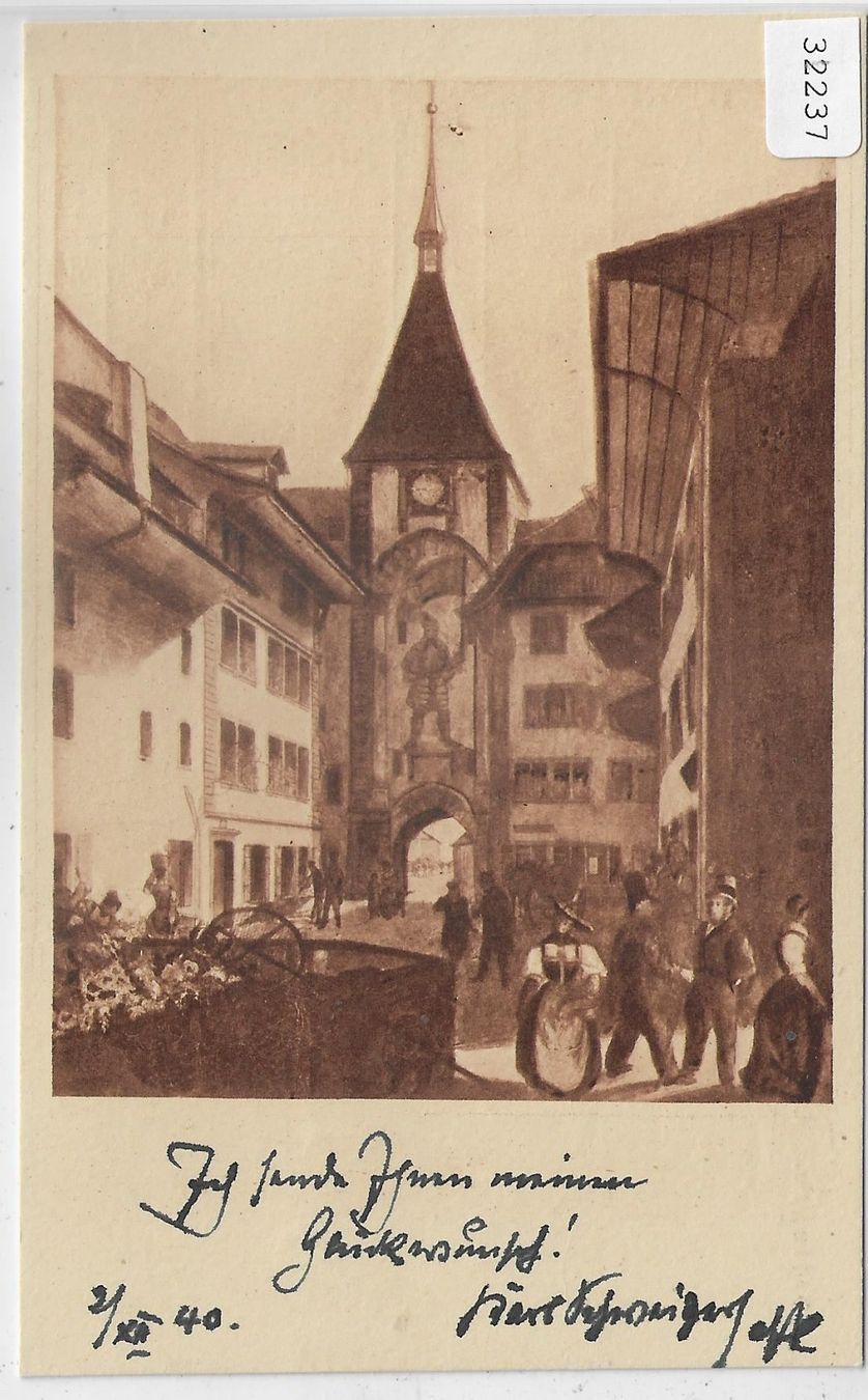 Cartoline postali: Zofingen - Oberes Tor vor 100 Jahren – Usato da Ettingen venduto da Kartenplanet