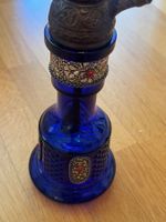 Blaue Wasserpfeife Shisha Glas/Metall (ungebraucht)