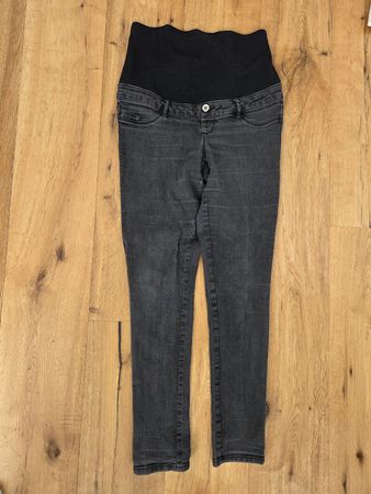 Umstandsjeans, dunkelgrau, Gr. 36, Schwangerschaftsjeans