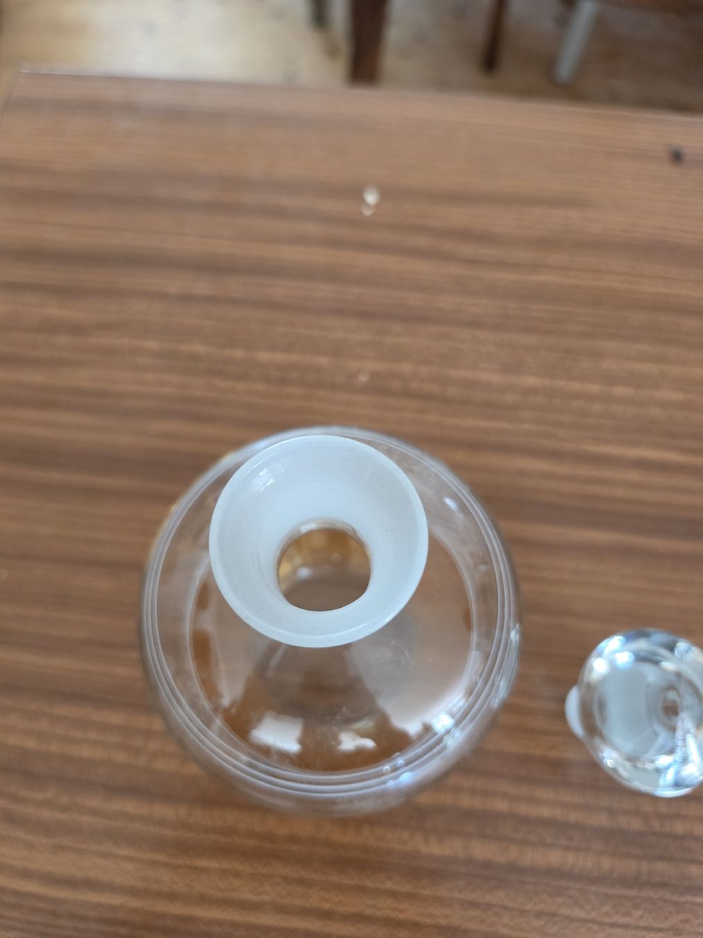 Bottiglie: Parfumflakon Glas bernsteinfarben mit Schliffstopfen antik – Usato da Mettlen venduto da elios0888 7