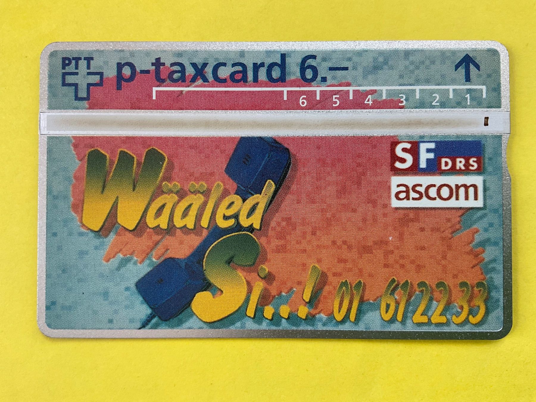 Schede telefoniche: Taxcard SFDRS ascom 307L – Usato da Winterthur venduto da Grap75