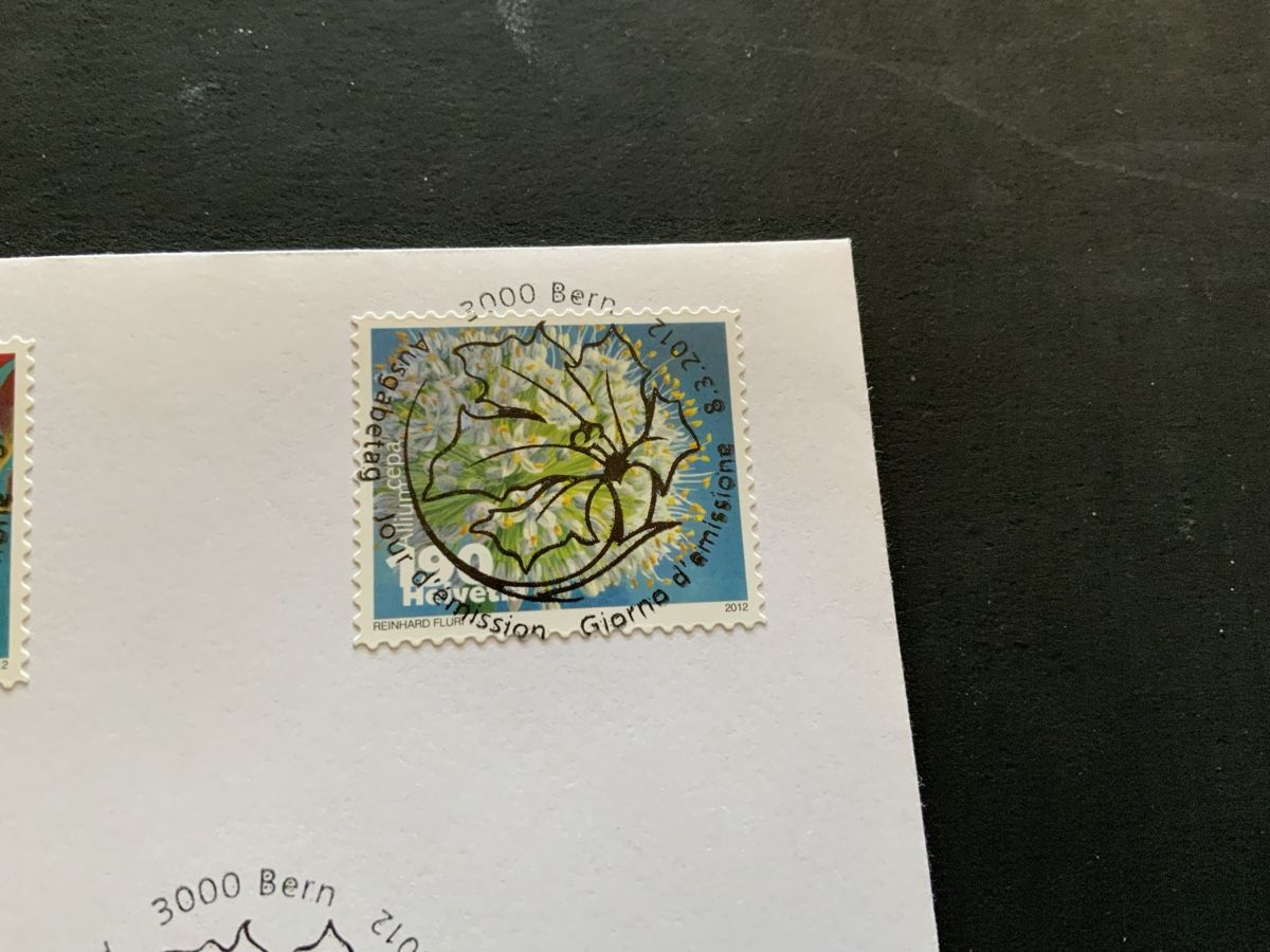 Tous les timbres: 2012 DAUERMARKEN FDC VOLL GEMÜSEBLÜTEN – D'occasion à Beinwil am See par Ricri 2