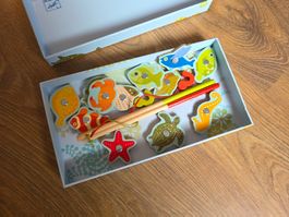 Djeco Magnetspiel Fishing Tropic, Angel Spiel Holz