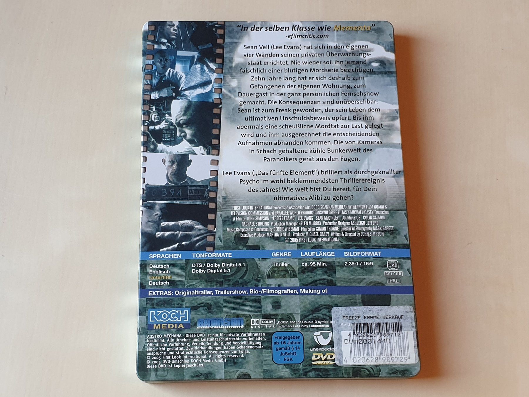 Tutti i DVDs: Freeze Frame Steelbook – Usato da Stansstad venduto da collectorsshop 1