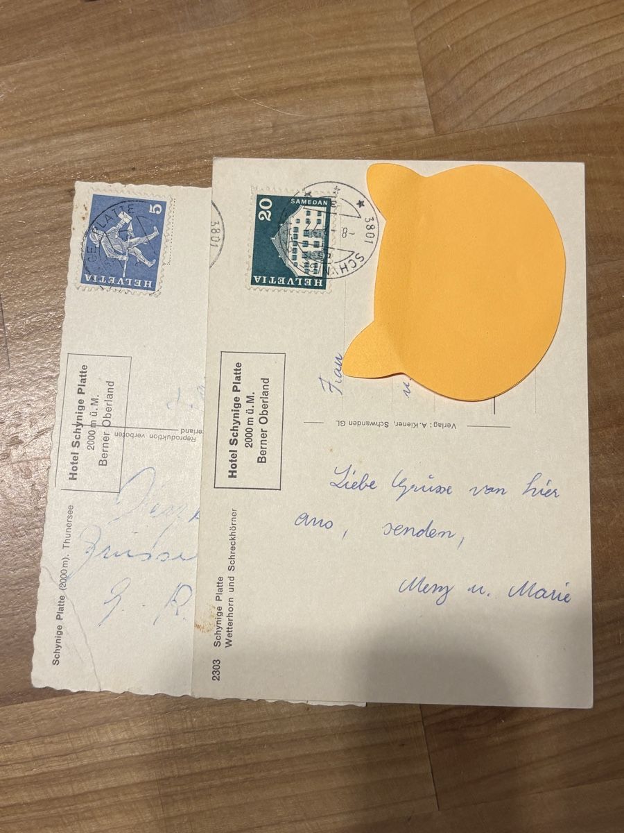 Cartoline postali: AK von Schynige Platte – Usato da Rümlang venduto da Kartenpost1 1