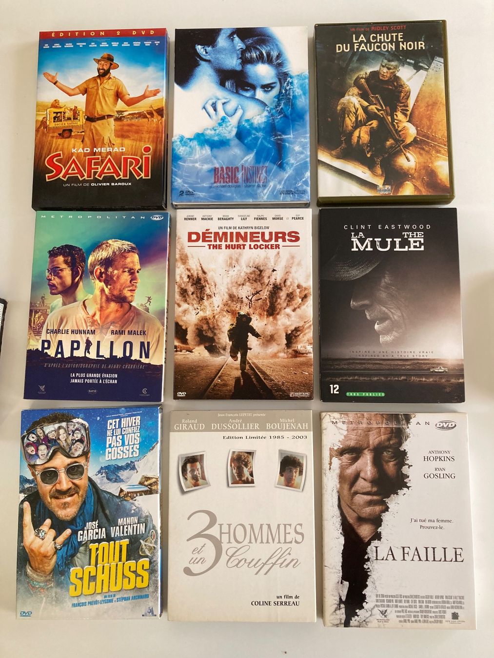 Tutti i DVDs: Lot de 9 DVD Films Action Thriller Divers – Usato da Bassecourt venduto da CALUMET-X 1