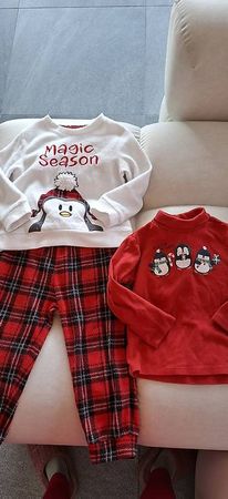 Pigiama+maglietta natalizia 92/98 Pyjama+Oberteil 