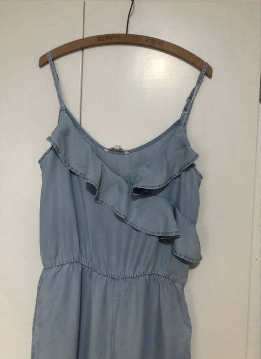 C&A Tute: Sommer-Overall hellblau Gr. 40 CLOCKHOUSE Lyocell – Usato da Zürich venduto da Herbion1 1