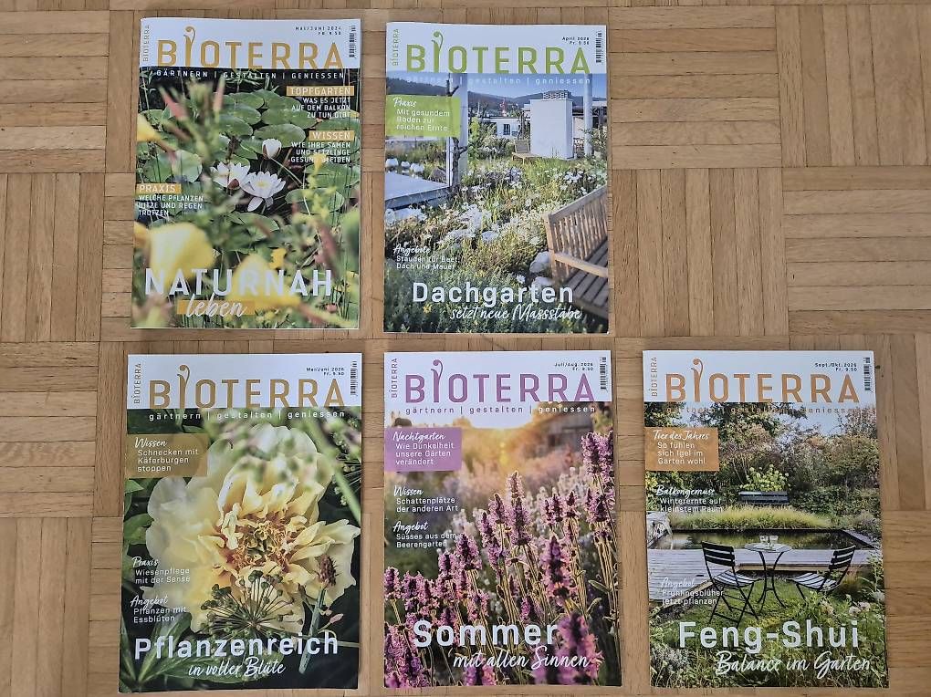 Riviste & Magazine: 5 Bioterra Garten Hefte  – Usato da Ittigen venduto da Njo02