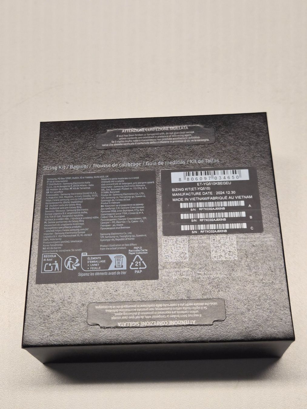 Bagues: Samsung Galaxy Ring Sizing Kit – Neuf (Voir description) à Kirchberg BE par MSLG48 3