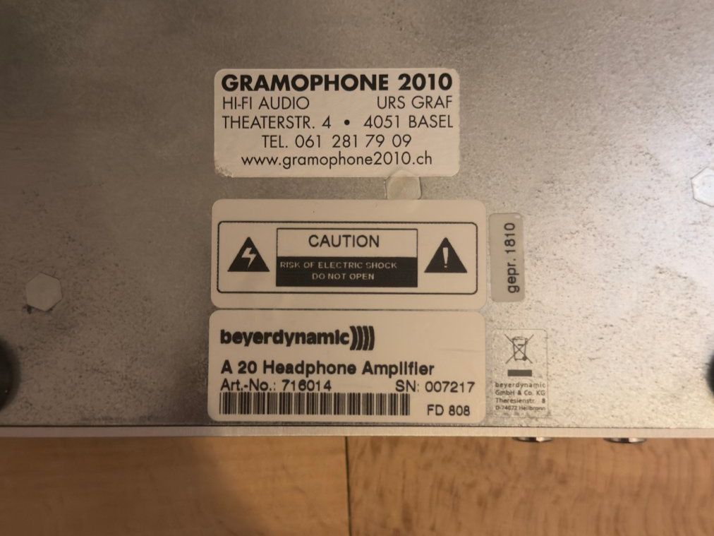 Beyerdynamic Verstärker: Beyerdynamic A20 Headphone Amplifier – Gebraucht aus Chavannes-près-Renens von adr_fn5f 2