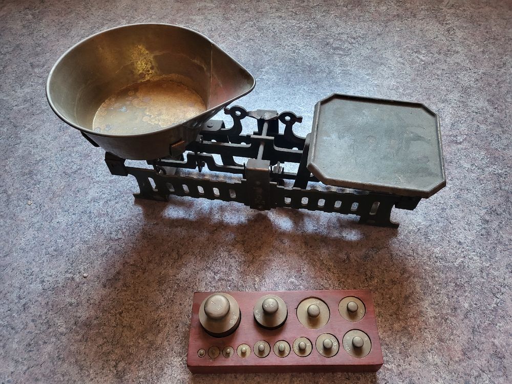 Balkenwaage Mit Gewichten - Mechanische Tablettwaage 200g/0,2g Für Labor