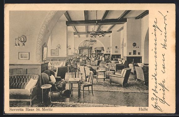 Cartes postales: AK St. Moritz, Suvretta Haus, Halle – D'occasion à Berlin par bartko-reher