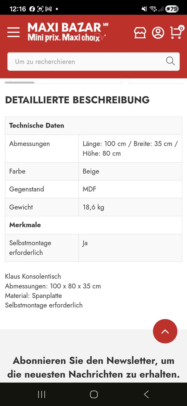 Cassettiere: Konsolentisch – Usato da Lengnau BE venduto da mar_sns7 2