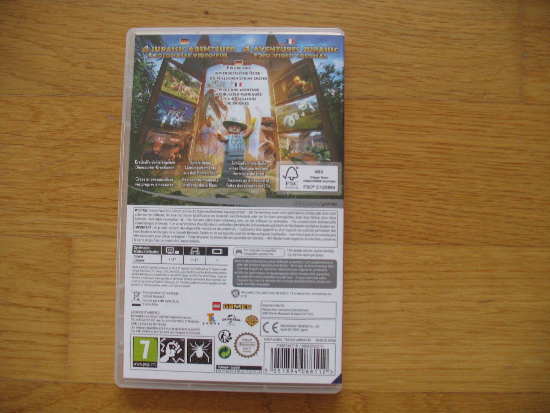 Nintendo Spiele: Nintendo Switch Lego Jurassic World Spiel – Gebraucht aus Bubikon von  1