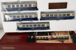 Hom Bemo  Rame 4 Voitures As  RhB "Alpine Classic Pullmann"-