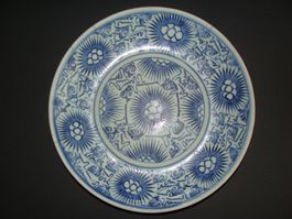 BLAU & WEISS TELLER CHINA 19 Jh.